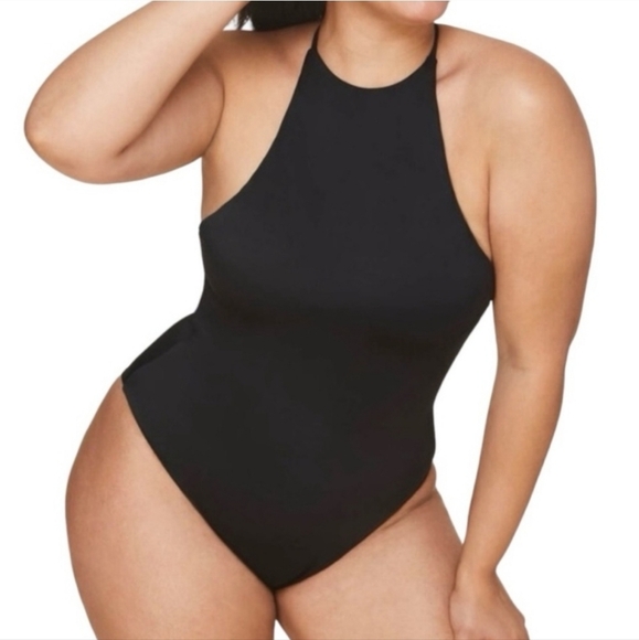 NWT Andie Swim The Asbury One Piece Black Swimsuit Sz Medium - Picture 1 of 8